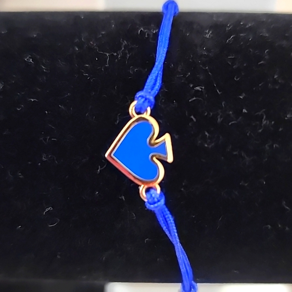 (BNWT) Kate Spade Everyday Spades Friendship Bracelet - BLUE